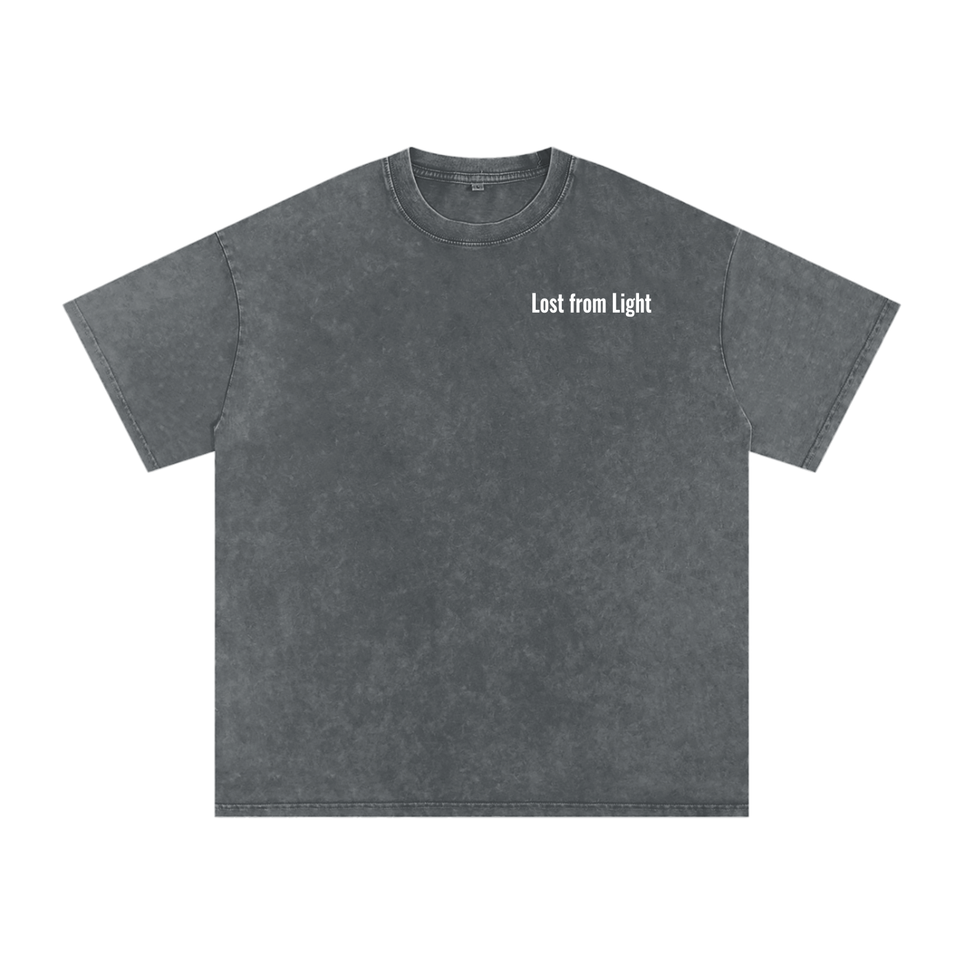 Lost from Light Snow Washed Oversized Cotton T-Shirt