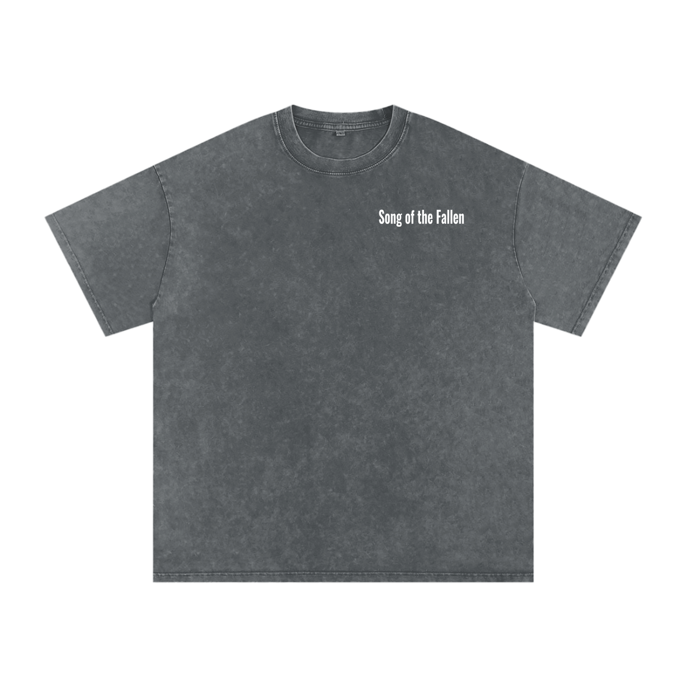 Song of the Fallen Snow Washed Oversized Cotton T-Shirt
