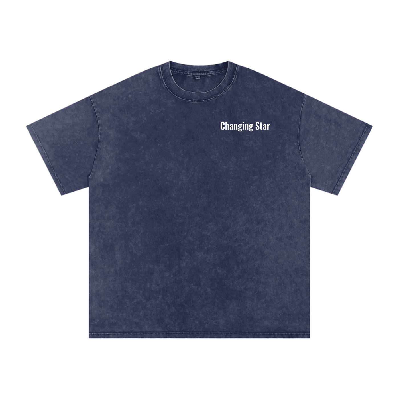 Changing Star Snow Washed Oversized Cotton T-Shirt