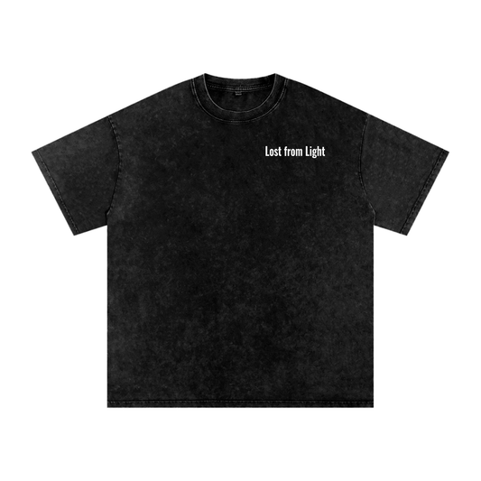 Lost from Light Snow Washed Oversized Cotton T-Shirt