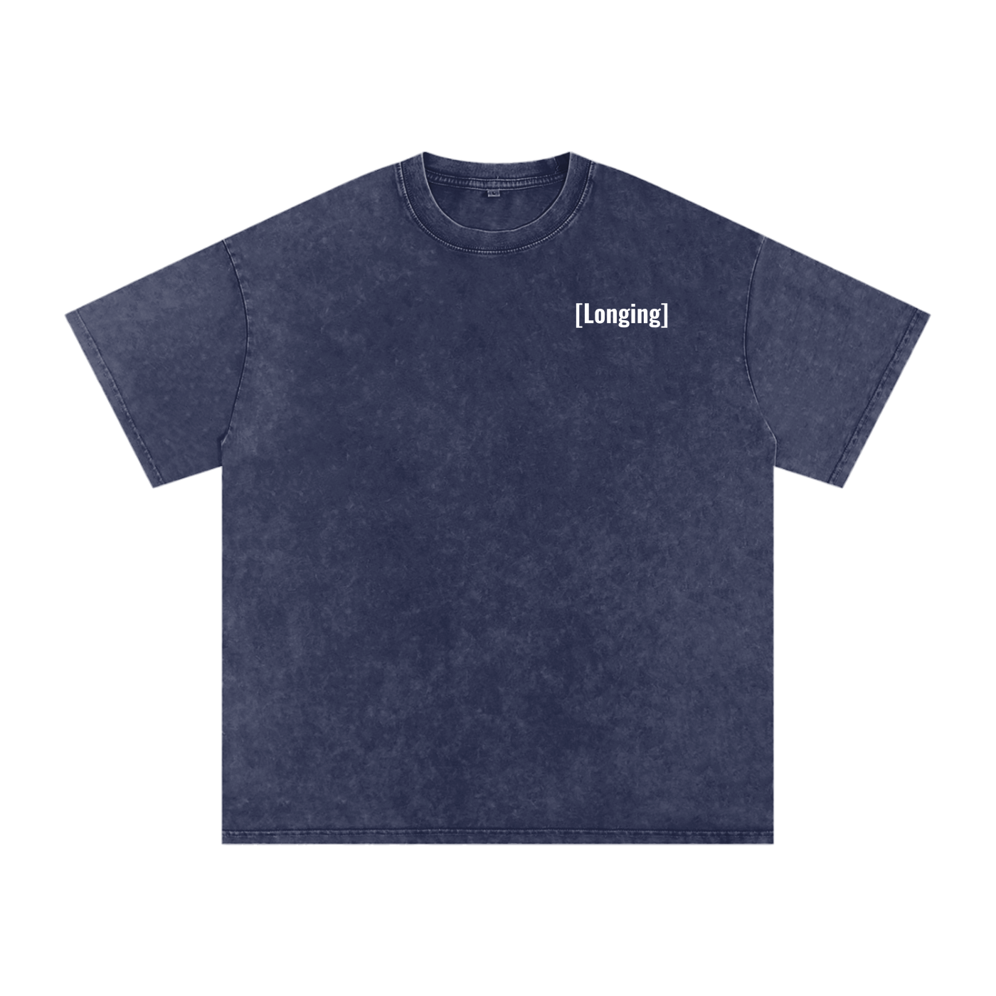 [Longing] Snow Washed Oversized Cotton T-Shirt