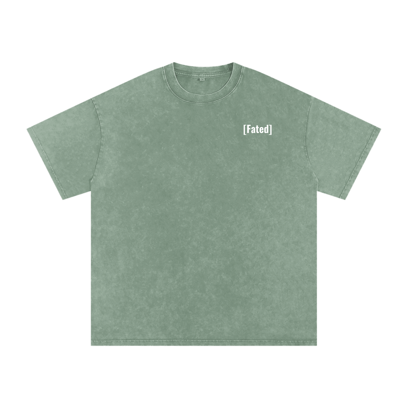 [Fated] Snow Washed Oversized Cotton T-Shirt
